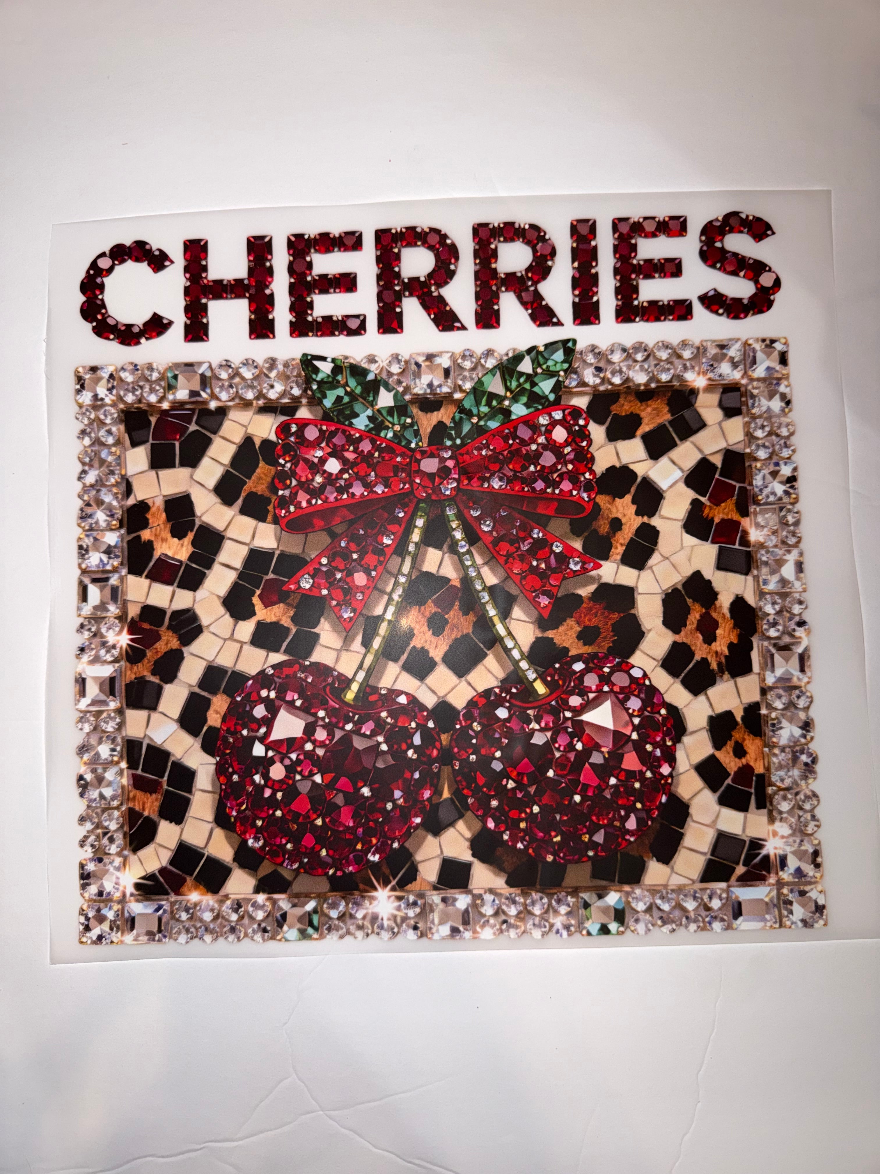 Sparkle cherry transfer