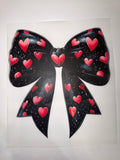 Bow with hearts Transfer