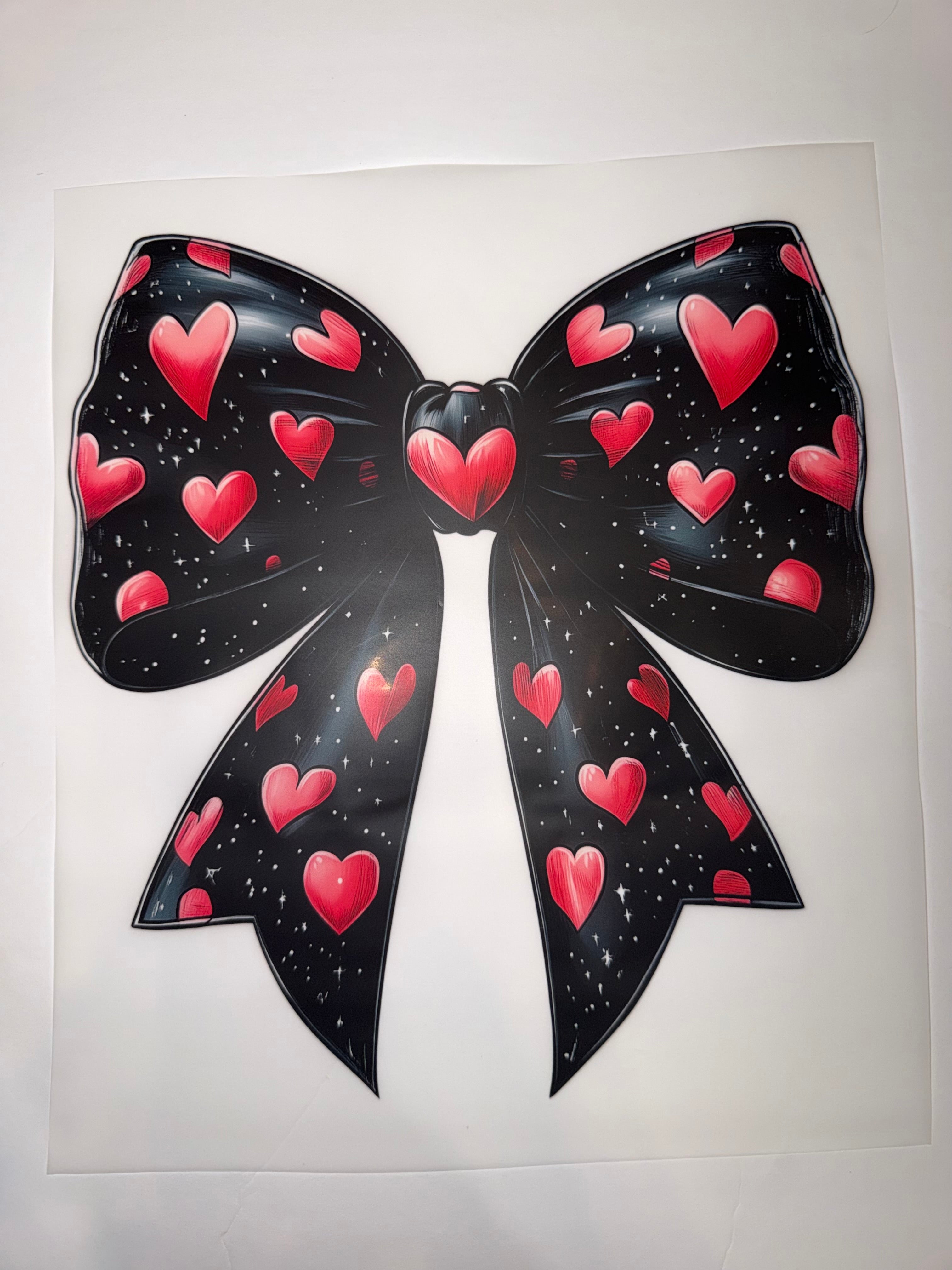 Bow with hearts Transfer