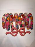 Floral Amen transfer